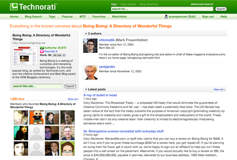 technorati blog